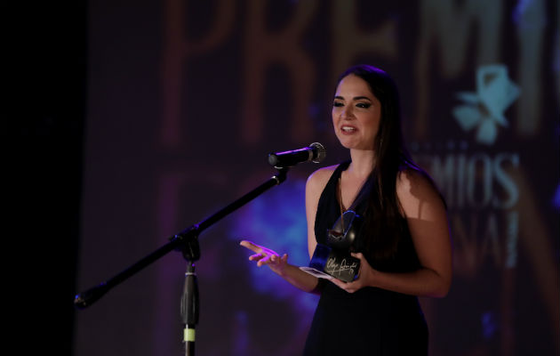 Oriana Vernet ganó el 'Escena' a Revelación del año. Foto: Aurelio Herrera Suira.