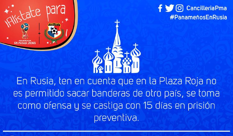 Este anuncio de la Cancillería fue aclarado por la Embajada de Rusia en Panamá. Tomada de Twitter