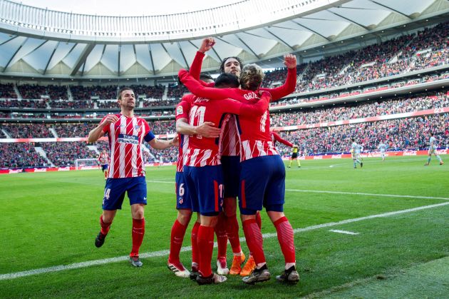 Antoine Griezmann anotó el primer gol del Atlético Madrid. Foto EFE Antoine Griezmann anotó el primer gol del Atlético Madrid. Foto EFE