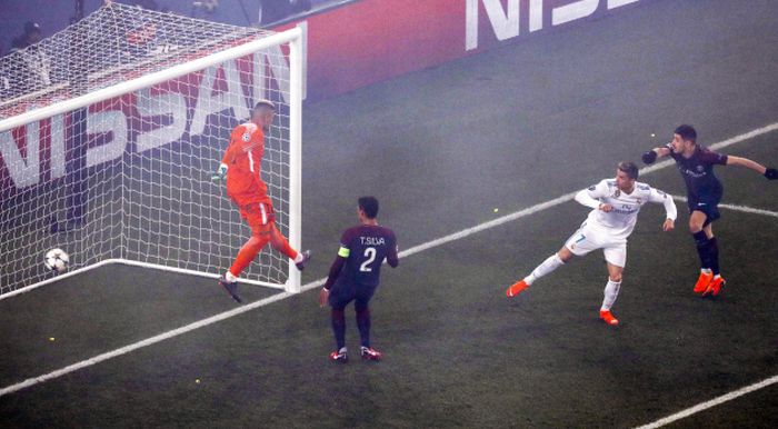 Jugada en la que anotó Cristiano. Foto EFE Jugada en la que anotó Cristiano. Foto EFE