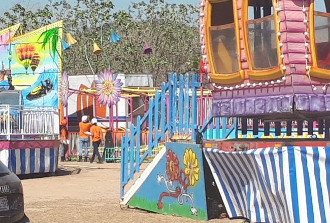 Es uno de los aparatos más gustados en las ferias. Elena Valdéz