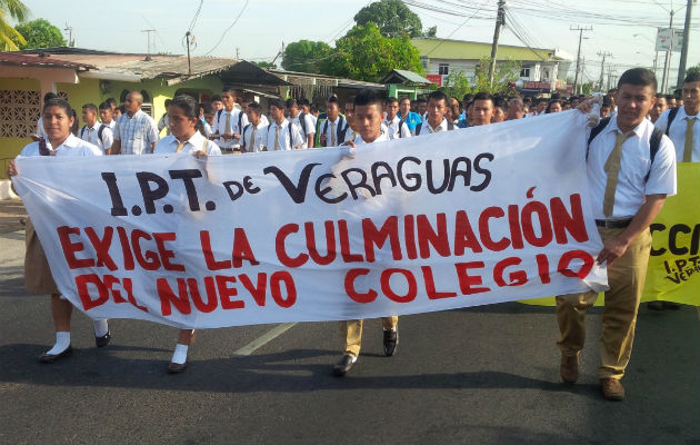 Marcharon en Veraguas. Foto: Víctor E. Rodríguez.