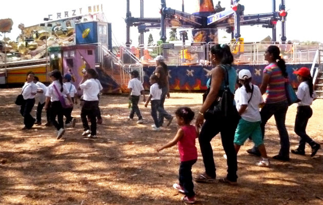 En la feria instalarán tres parques mecánicos. Foto: Thays Domínguez. 