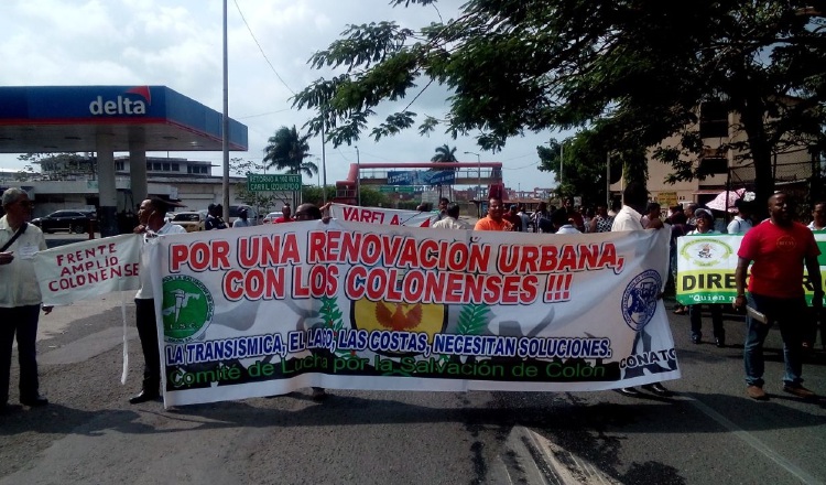 En Colón se vivieron fuertes protestas en marzo pasado. Archivo