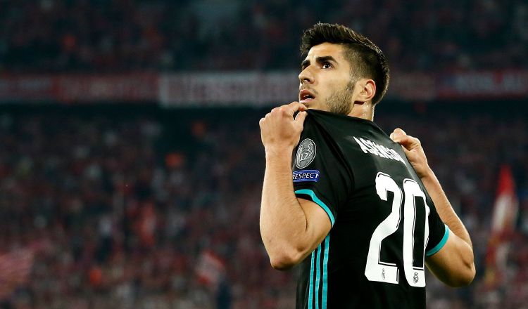 Marco Asensio vacunó al Bayern y firmó el 2-1 para el Real Madrid. EFE