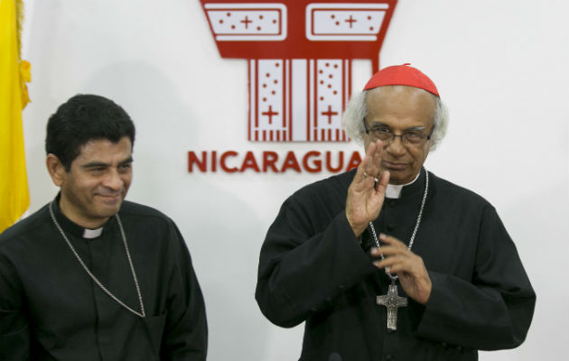Cardenal de Nicaragua Leopoldo Brenes, espera que las partes informen cunado inicia el diálogo. FOTO/EFE
