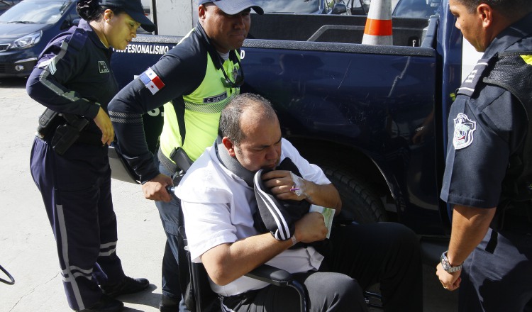 Álex Gómez Sousa Lennox al momento de su llegada al SPA en La Chorrera. /Foto Edwars Santos.