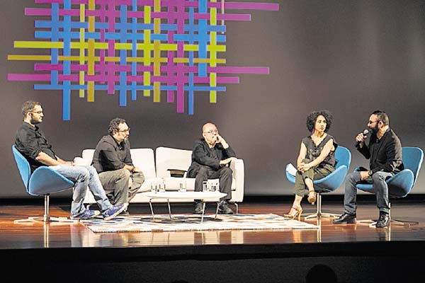 Conversatorio con Rubén Blades en el lanzamiento de Trama. /Foto Cortesía.