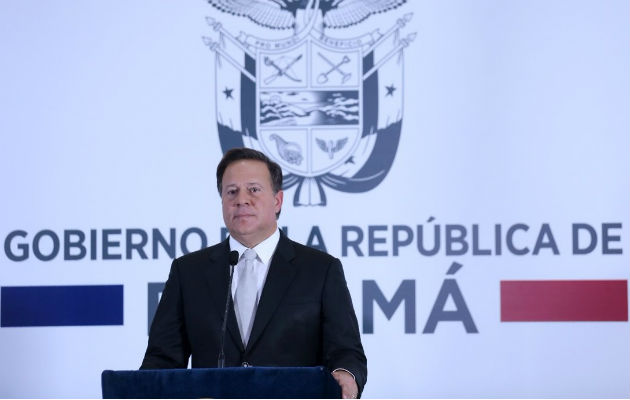 Juan Carlos Varela, presidente de la República de Panamá.