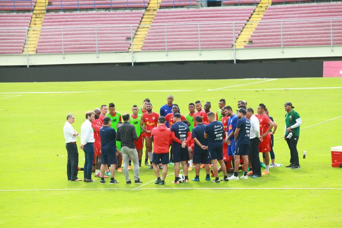 Entrenamiento de la selección.