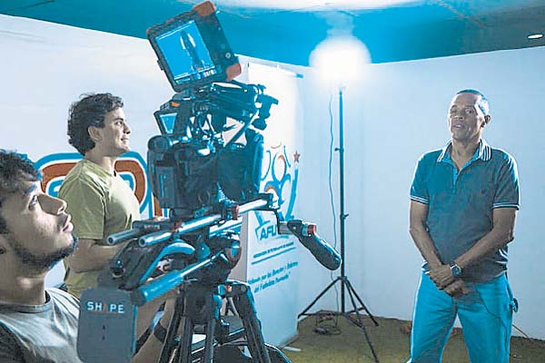 Filmación de la primera campaña social.