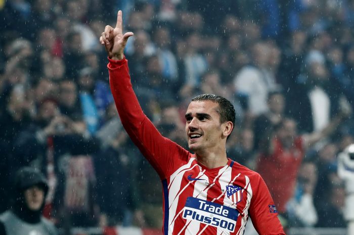 Griezmann celebra su gol ante el Olympique de Marsella en la final de la Liga de Europa. Foto EFE