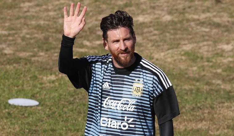 Messi es la máxima figura de la selección de Argentina. /Foto EFE