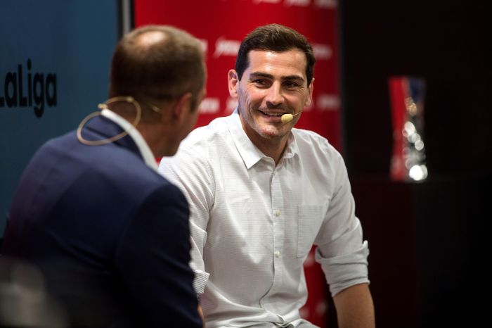 Iker Casilla durante el acto de Sportium en Madrid. Foto EFE