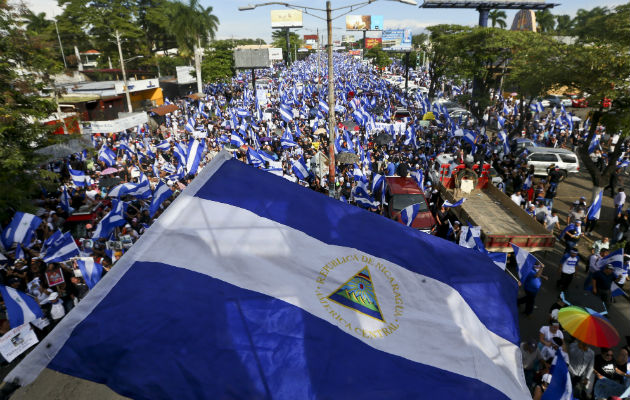 En Nicaragua los opositores miden fuerzas en las calles contra Daniel Ortega. FOTO/AP