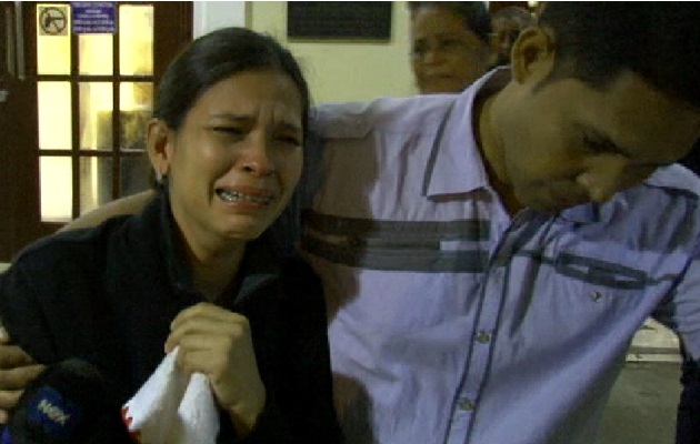 Familiares de la víctima, lloraban al conocer la decisión. Foto: Mayra Madrid.