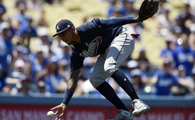  El panameño Johan Camargo juega la tercera base. Foto:AP