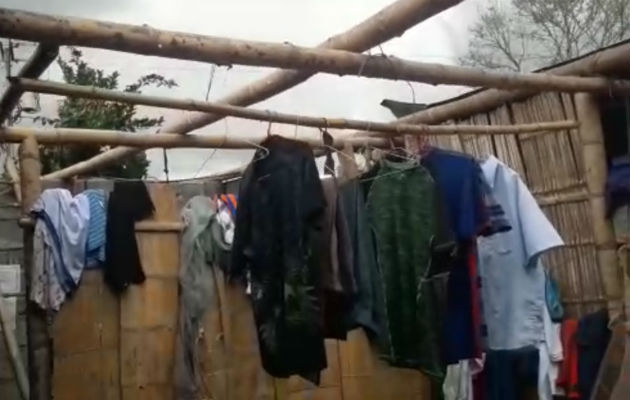 Vivienda a la que se le desprendió el techo en Alanje. Fotos: Mayra Madrid.