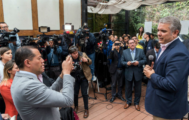 Presidente electo de Colombia, Iván Duque tomará posesión el 7 de agosto. FOTO/EFE