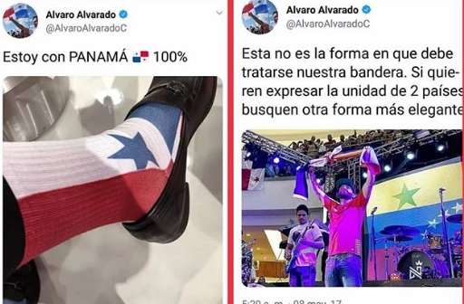 El periodista publicó la imagen de sus medias en sus cuentas. / Foto: Redes sociales.