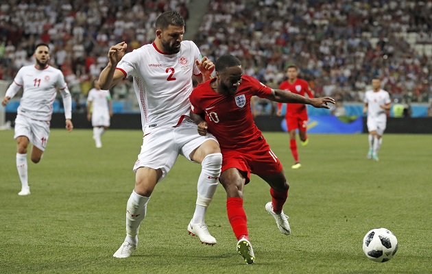 Inglaterra venció 2-1 a Túnez el lunes.