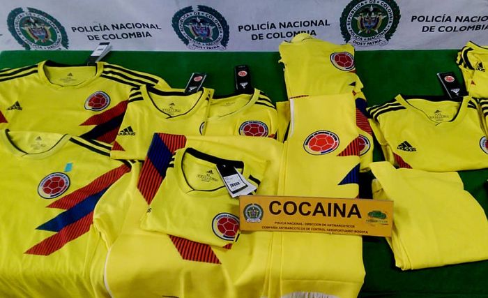 Camiseta de la selección colombiana. Foto EFE