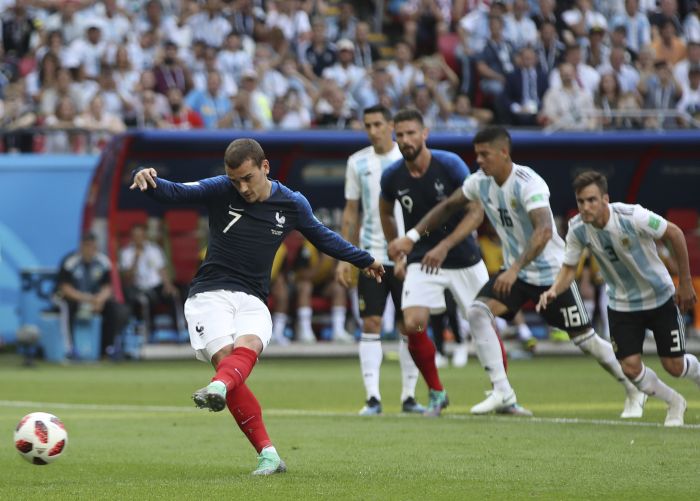 Griezmann anota de penal. Foto AP