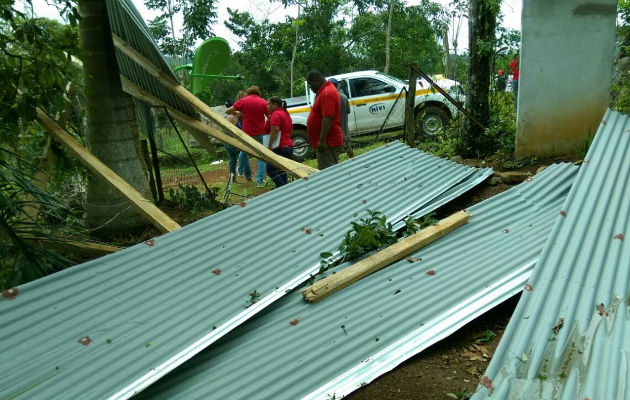 Voladura de techos en Río Congo. Foto: Eric A. Montenegro.