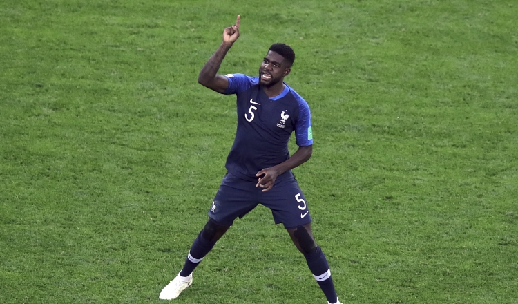 Samuel Umtiti, jugador de Francia. /Foto AP