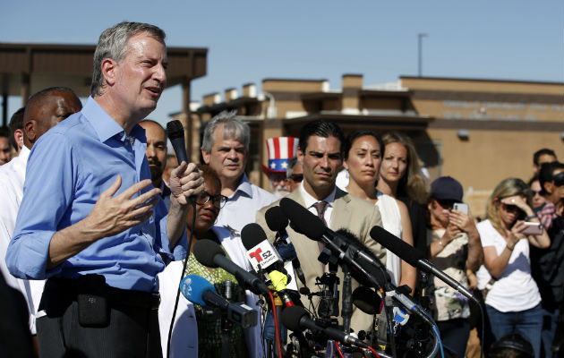 Alcalde de Nueva York, Bill de Blasio. FOTO/AP