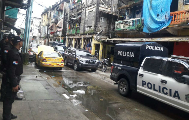 La Policía Nacional mantiene rondas en el área. Foto/ Diómedes Sánchez