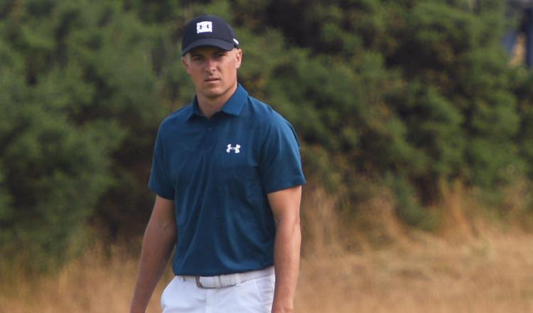 Jordan Spieth en acción durante el Abierto Británico. /Foto AP