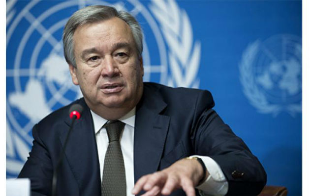 António Guterres, secretario general de las Naciones Unidas. 