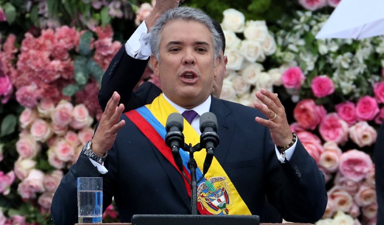 Iván Duque precisó que llegó la hora del cambio en Colombia. EFE