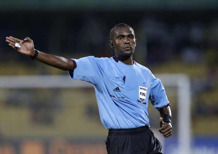 Hamada Nampiandraza fue árbitro en la Copa Africana de Naciones en el 2013. Foto AP