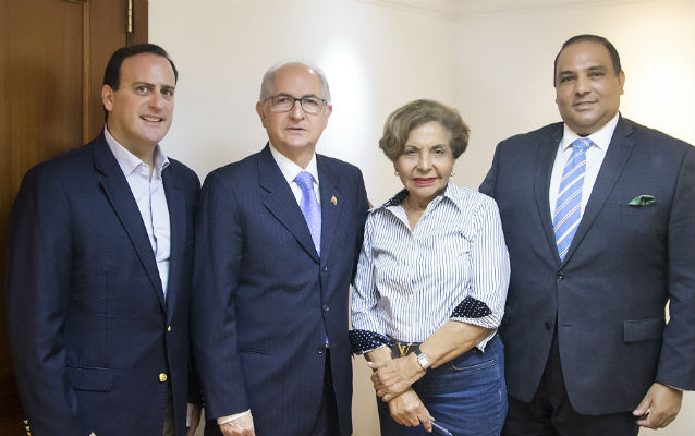 Riccardo Francolini Arosemena junto a Antonio Ledezma