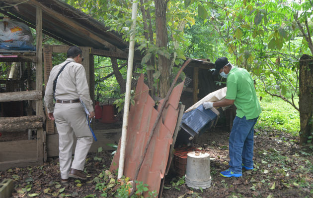 Se inspeccionan las viviendas. Foto: Thays Domínguez. 