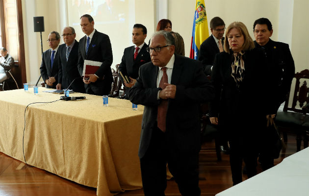 El grupo de magistrados del Tribunal Supremo de Justicia en el exilio, condenaron a Nicolás Maduro. FOTO/EFE