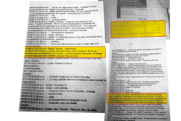  Oydén Ortega le informa al querellante que conversó con De León y que lo sintió 