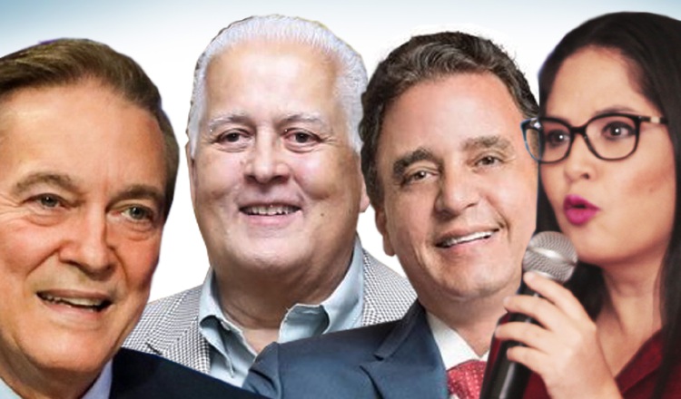 Se espera que estos cuatro precandidatos lideren las preferencias perredistas.  Archivo