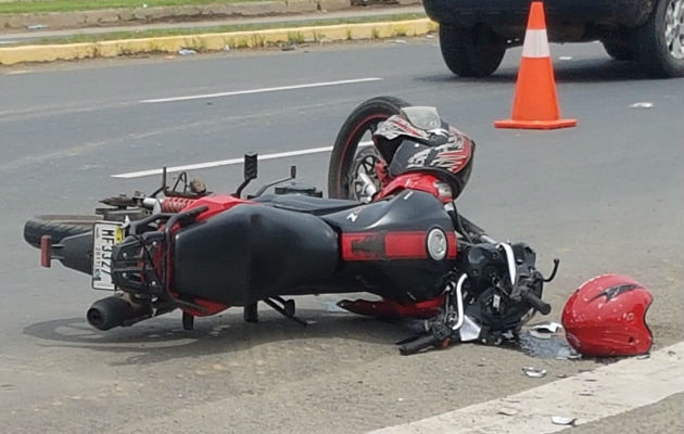 Los motociclistas se llevaron la peor parte tras el accidente registrado en Chitré provincia de Herrera.