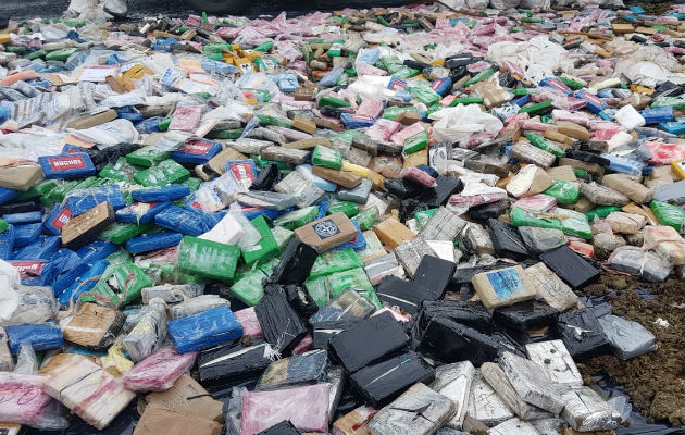 Cerca de 4.8 toneladas de la sustancia destruida  era cocaína. Foto/Eric Montenegro