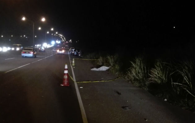 El accidente se registra próximo a la comunidad de El Marañonal en La Chorrera. Foto/Eric Montenegro