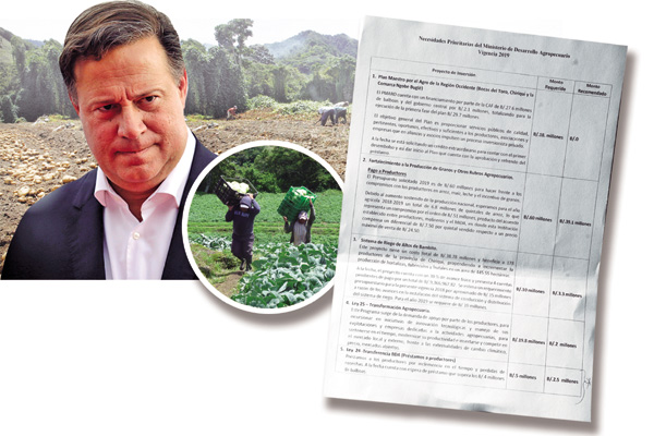 Una de las promesas del gobierno de Juan Carlos Varela era el apoyo al sector agropecuario. 