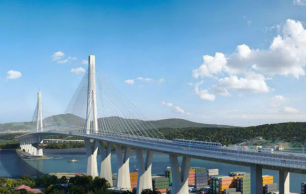 El Cuarto Puente sobre el Canal de Panamá tiene un costo aproximado de $1,500 millones. Archivo