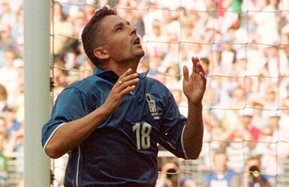 Roberto Baggio. Foto:Archivo