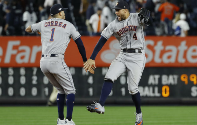 Los Astros de Houston doblegaron el martes 4-1 a los Yanquis. Foto/AP