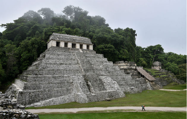 Vista de las ruinas de la ciudad de Palenque, en el estado de Chiapas (México). Foto: EFE.