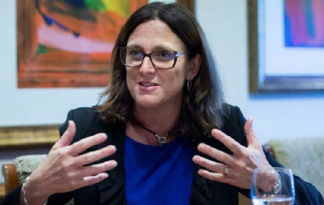 La comisaria europea de Comercio, Cecilia Malmström. Foto: EFE