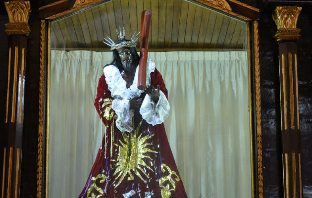 El Cristo Negro de Portobelo es la imagen de cristo con tez morena ubicado en Portobelo, provincia de Colón. Foto: Panamá América.
